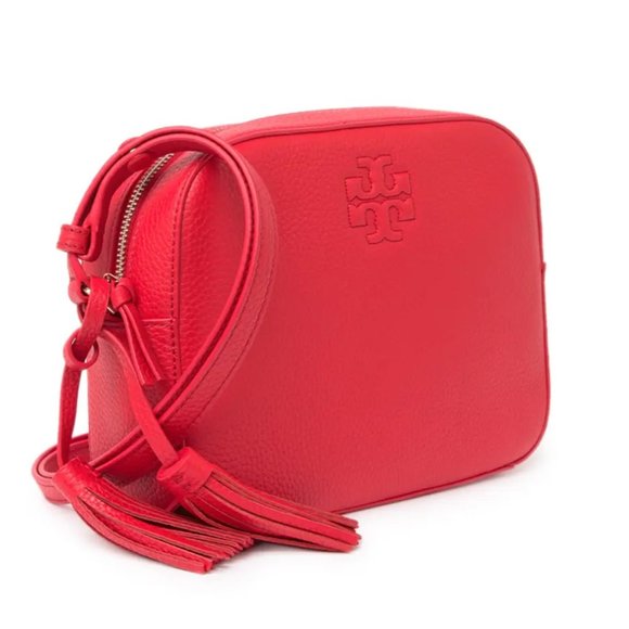 Tory Burch Thea Shoulder Bag in Brilliant Red - Picture 2 of 6